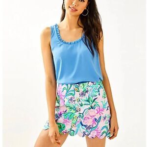 LILLY PULITZER Women's Kaylie Mermaid in the Shade Skirt Skort - size 12